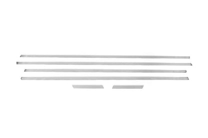 Carmos window edging (6 pcs., stainless steel) for Fiat Punto Grande/EVO 2006-2018 - Reelken Auto