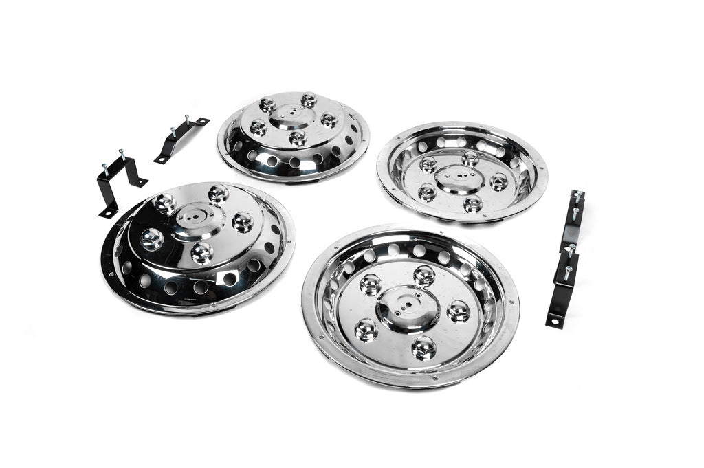 Stainless Steel Wheel Covers Exclusive V2 (2-ring design) for Volkswagen LT 1995-2006 - image 5