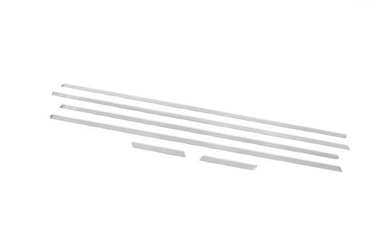 Carmos window edging (6 pcs., stainless steel) for Fiat Punto Grande/EVO 2006-2018 - Reelken Auto