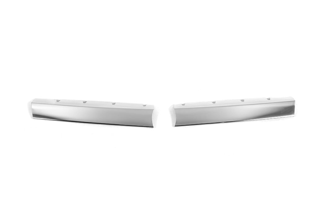 Chrome Grille Covers (2 pcs, Stainless Steel) for Fiat Doblo I 2005-2010 - image 3