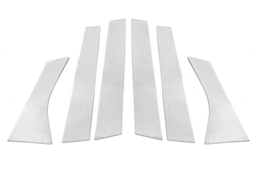 Pads on the door pillar (stainless) for Volvo V40 2012↗ - Reelken Auto