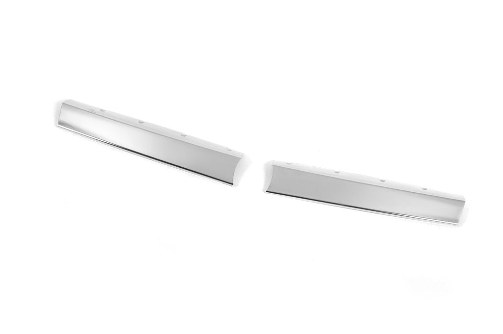 Chrome Grille Covers (2 pcs, Stainless Steel) for Fiat Doblo I 2005-2010 - image 4
