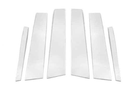 Overlays on the door posts (6 pcs., stainless steel) for Mercedes C-class W205 2014-2021 - Reelken Auto