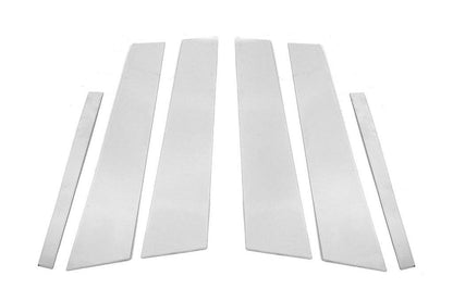 Overlays on the door posts (6 pcs., stainless steel) for BMW 5 Series G30/31 2017-2023 - Reelken Auto