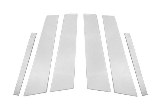 Overlays on the door posts (6 pcs., stainless steel) for BMW 5 Series G30/31 2017-2023 - Reelken Auto
