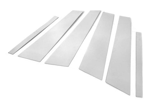 Overlays on the door posts (6 pcs., stainless steel) for BMW 5 Series G30/31 2017-2023 - Reelken Auto
