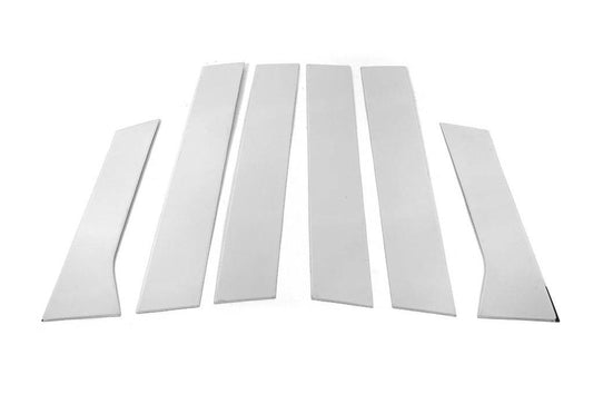 Covers for door pillars (HB/SD) (6 pcs., stainless steel) for Opel Astra J 2009-2015 - Reelken Auto