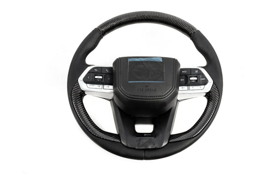 Steering Wheel Assembly TLC300 Design (Real Carbon) for Toyota Land Cruiser 200 2007-2021 - image 1