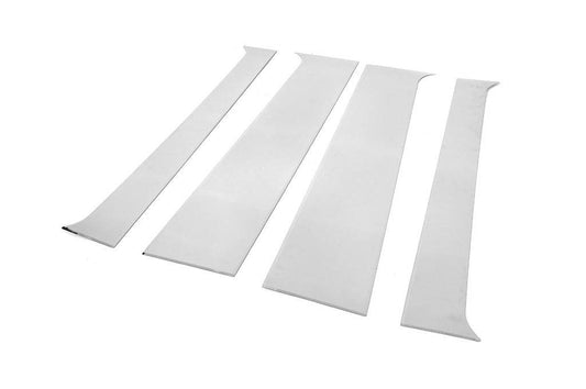Covers on the door posts (4 pcs., stainless steel) for Mercedes Vito / V-class W447 2014↗ year - Reelken Auto