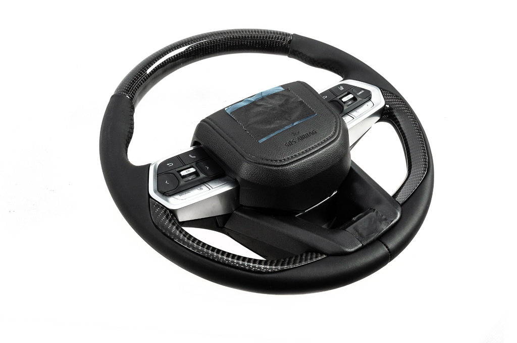 Steering Wheel Assembly TLC300 Design (Real Carbon) for Toyota Land Cruiser 200 2007-2021 - image 1