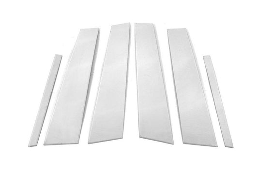 Overlays on the door posts (6 pcs., stainless steel) for Mercedes C-class W204 2007-2015 - Reelken Auto