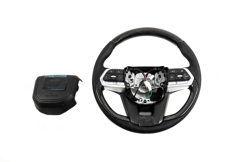 Steering Wheel Assembly TLC300 Design (Real Carbon) for Toyota Land Cruiser 200 2007-2021 - image 4