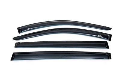 Window Deflectors (4 pcs, HIC) for Mitsubishi L200 2006-2015 - image 1