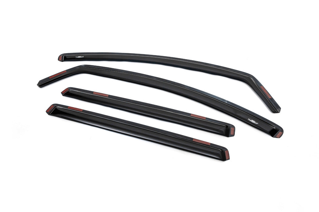In-channel window deflectors (4 pcs, HIC) for Audi Q7 2005-2015 - image 2