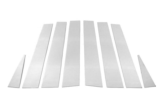 Covers on the door posts (8 pcs., stainless steel) for Nissan X-trail T30 2002-2007 - Reelken Auto
