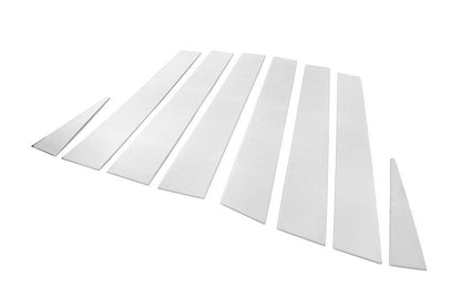 Covers on the door posts (8 pcs., stainless steel) for Nissan X-trail T30 2002-2007 - Reelken Auto