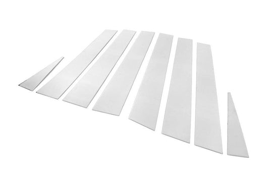 Covers on the door posts (8 pcs., stainless steel) for Nissan X-trail T30 2002-2007 - Reelken Auto