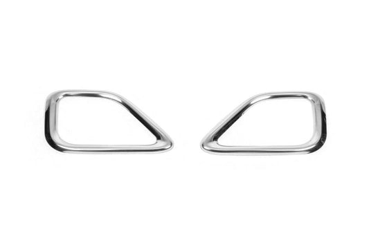 Fringing foglights 2015↗︎ (2 pcs., stainless steel) for Fiat Doblo II 2010-2022 - Reelken Auto