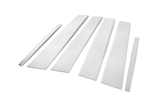 Overlays on the door posts (6 pcs., stainless steel) for Kia Sportage 2015-2021 - Reelken Auto