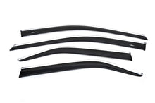 Window deflectors with chrome trim (2011-2018 EU / 2011-2014 USA, 4 pcs, HIC) for Toyota Camry 2011-2018 - image 2