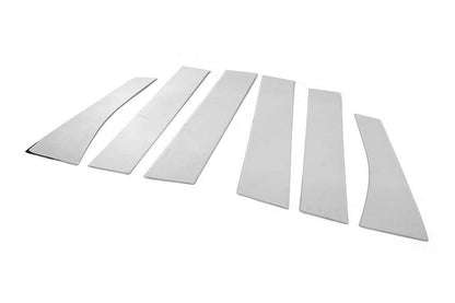 Overlays on the door posts (6 pcs., stainless steel) for Mitsubishi ASX 2010-2023 - Reelken Auto