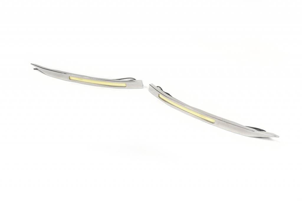 Running lights Chrome (2014↗, LED) for Fiat Doblo II 2010-2022 - Reelken Auto