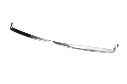 Front lamp trims (2 pieces, stainless steel) for Dacia Sandero 2013-2020 - Reelken Auto