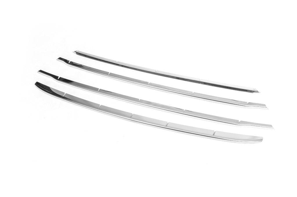 Lining on the front bumper and grille (4 pieces, stainless steel) for Ford Connect 2014-2021 - Reelken Auto