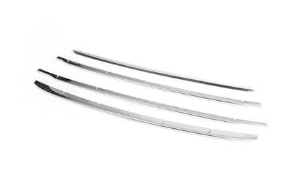 Lining on the front bumper and grille (4 pieces, stainless steel) for Ford Connect 2014-2021 - Reelken Auto