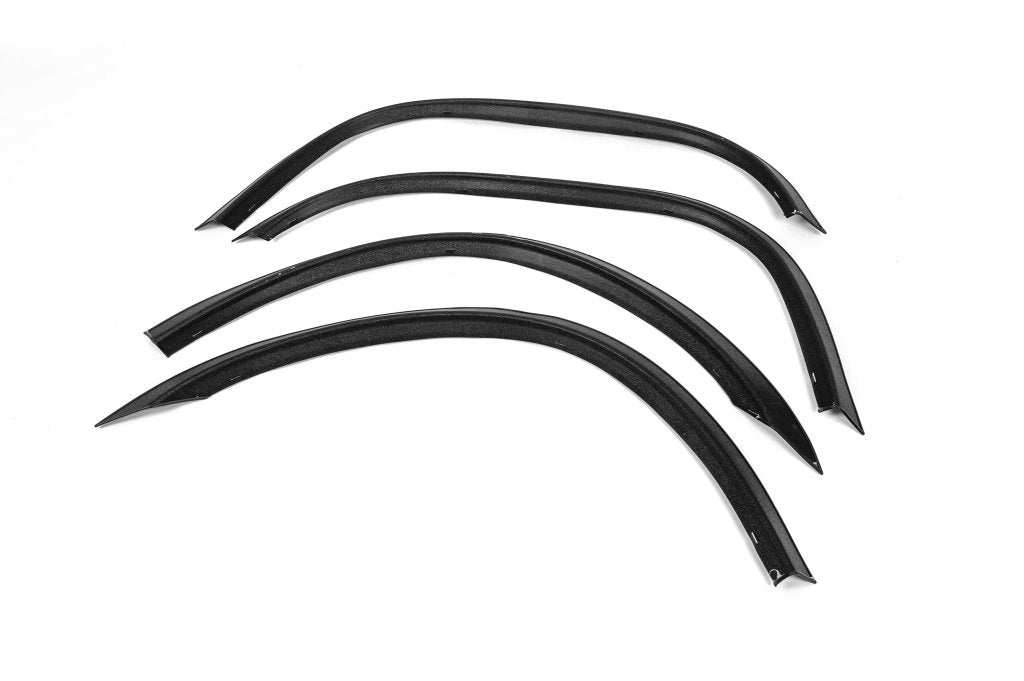 Fender flares (2003-2007, 4 pcs, black, stainless steel) for Citroen Jumpy 1996-2007 - image 2