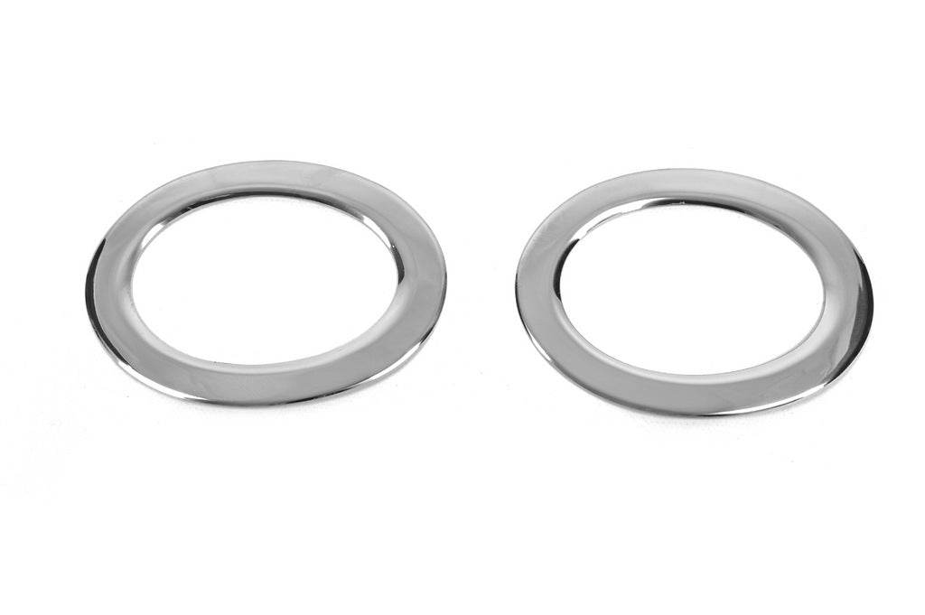Covers for Carmos fog lights (2 pcs., stainless steel) for Renault Master 2011-2023 - Reelken Auto