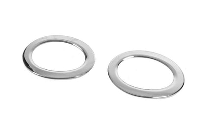 Covers for Carmos fog lights (2 pcs., stainless steel) for Renault Master 2011-2023 - Reelken Auto