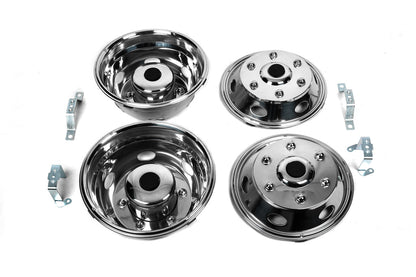 Stainless Steel Wheel Covers Exclusive V1 (2-ring design) for Volkswagen LT 1995-2006 - image 1