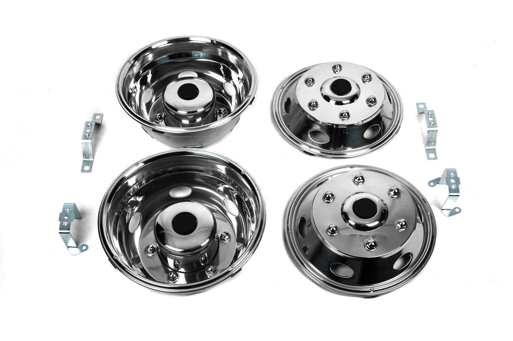 Stainless Steel Wheel Covers Exclusive V1 (2-ring design) for Volkswagen LT 1995-2006 - image 1