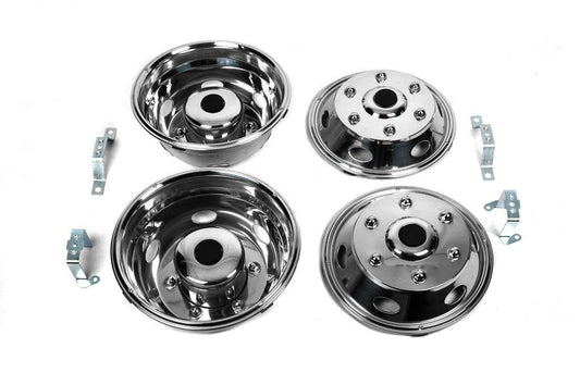 Stainless steel caps Exclusive V1 R15 (2-roller) for Mercedes Sprinter W901/902/903/904/905 1995-2006 - Reelken Auto
