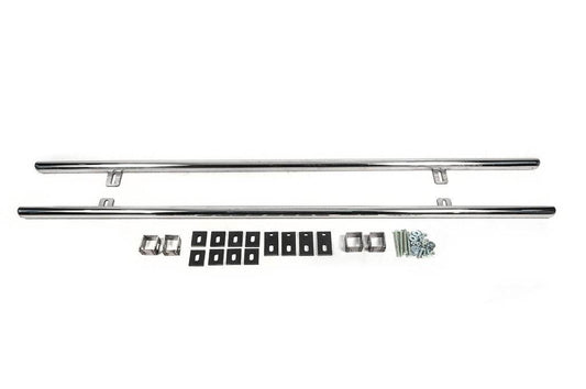 Side pipes 42 mm (2 pcs, stainless steel) for BMW X3 E-83 2003-2010 - Reelken Auto