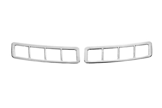 Covers for hood ventilation (2 pcs) (stainless steel) Carmos for Ford Transit 2014↗ - Reelken Auto