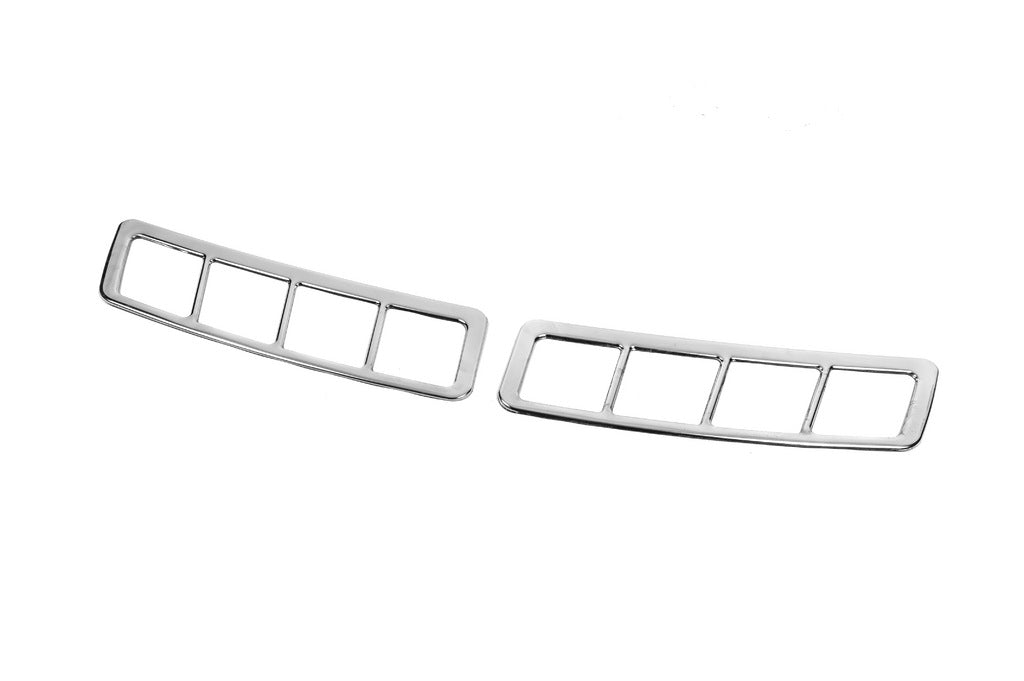 Hood Vent Covers (2 pcs) Stainless Steel Carmos for Ford Transit 2014- - image 2