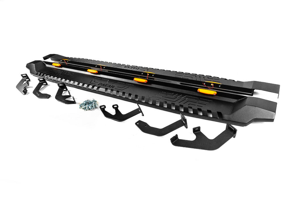 Side Steps Dakar V1 with LED (2 pcs, metal) for Toyota Hilux 2015- - image 7