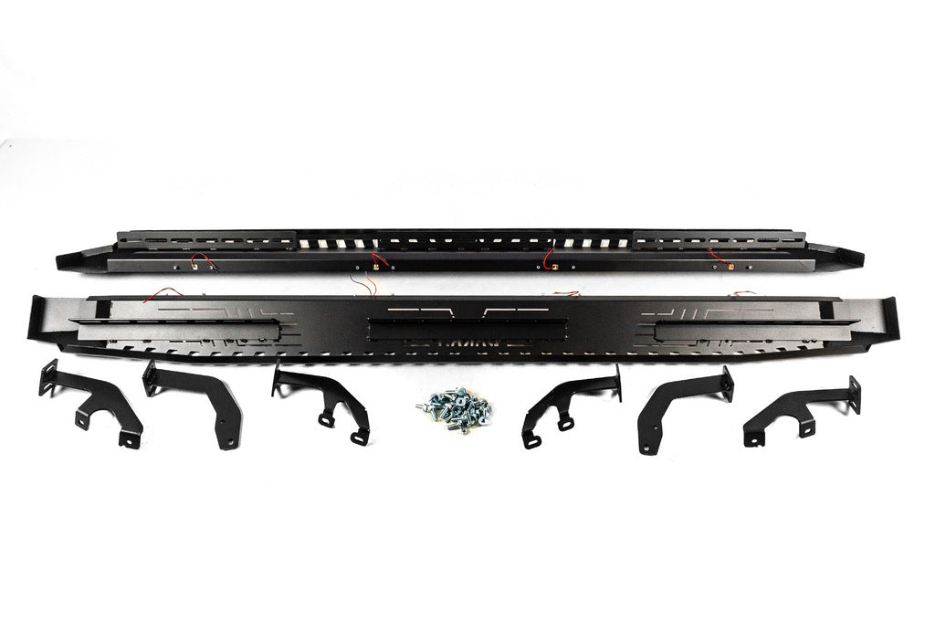 Side Steps Dakar V1 with LED (2 pcs, metal) for Toyota Hilux 2015- - image 8