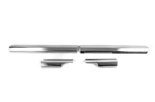 Linings on the inner thresholds of Carmos (4 pcs., stainless steel) for Volkswagen Golf 7/E-Golf - Reelken Auto
