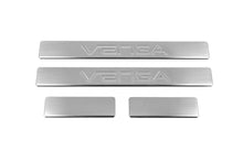Door Sill Protectors OmsaLine (4 pcs, stainless steel) for Kia Venga 2010-2019 - image 1