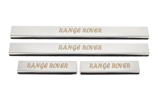 Door Sill Protectors Carmos Stainless Steel 4 pcs for Range Rover III L322 2002-2012 - image 1