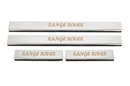 Door Sill Protectors Carmos Stainless Steel 4 pcs for Range Rover III L322 2002-2012 - image 1