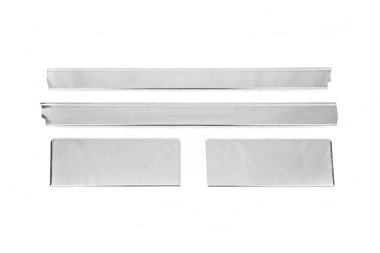 Interior door sills Carmos (4 pcs, stainless steel) for Ford Custom 2013-2022 - Reelken Auto