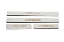 Door Sill Protectors Carmos V-2 (4 pcs, Stainless Steel) for Jeep Grand Cherokee WK 2004-2010 - image 1