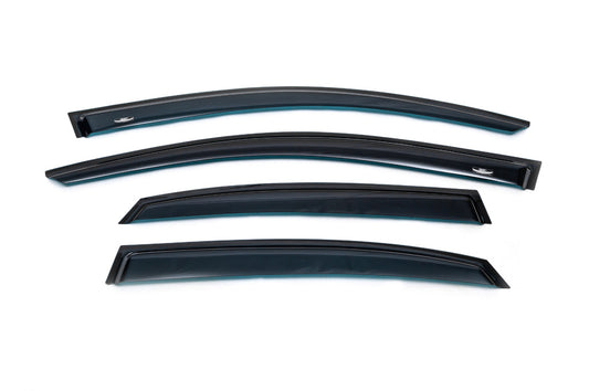 Side window wind deflectors Sedan (4 pcs, HIC) for Audi A4 B8 2007-2015 - image 1