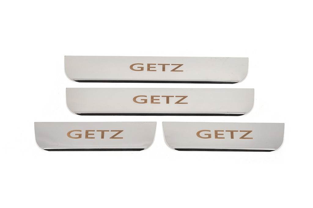 Sill Carmos (4 pieces, stainless steel) for Hyundai Getz - Reelken Auto