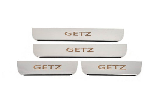 Sill Carmos (4 pieces, stainless steel) for Hyundai Getz - Reelken Auto