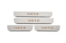 Carmos Door Sill Protectors (4 pcs, Stainless Steel) for Hyundai Getz 2002- - image 1